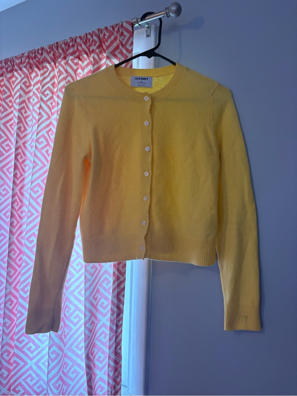 Old Navy Sunny Yellow Button-Front Cardigan